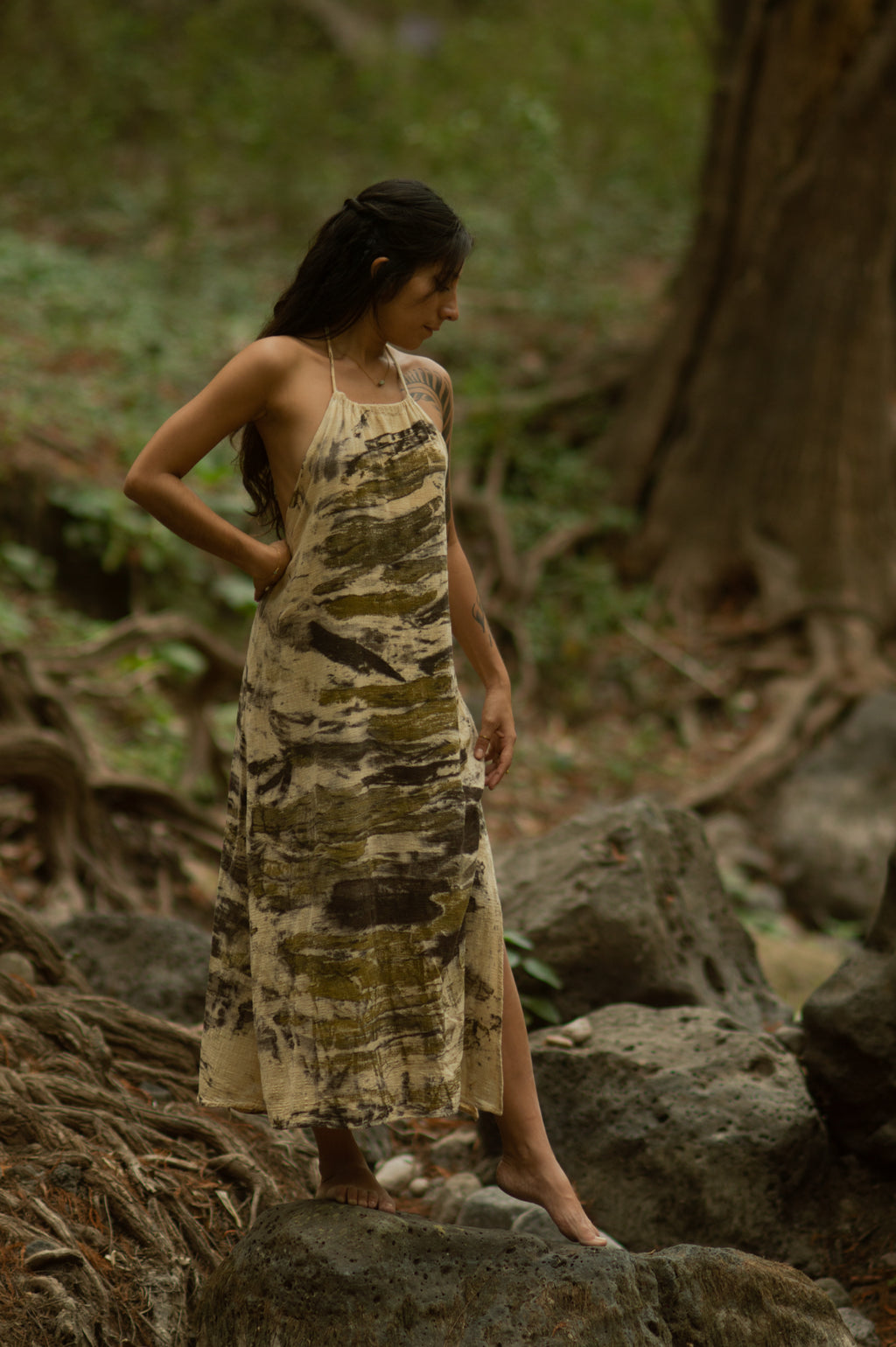 Vestido Maxi Corteza